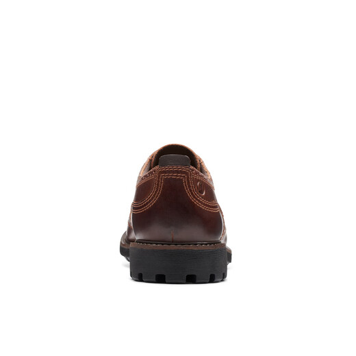 Clarks Batcombe series new men's business commuting brogue carved British casual leather shoes dark brown 261734397 41