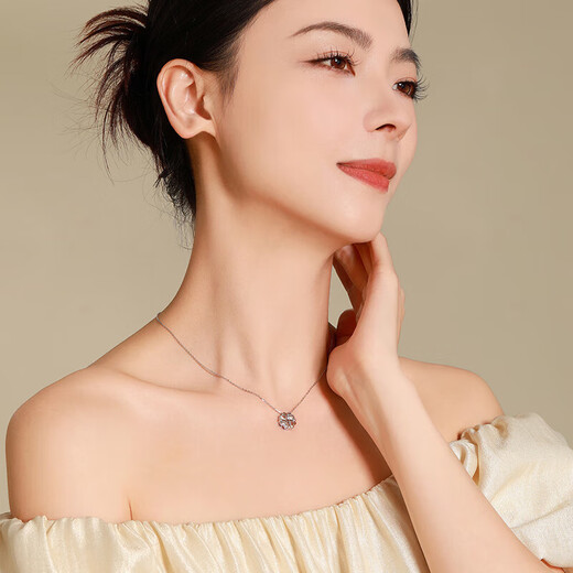 Mengjinyuan platinum pendant PT950 heart-to-heart love pendant four-leaf clover platinum pendant does not include necklace gift