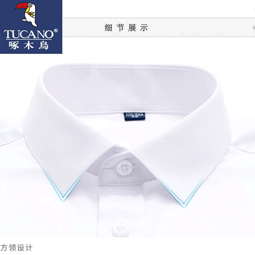 
Woodpecker Ice Silk Short Sleeve Shirt Men's Summer Thin Slim Work Business Pure White Shirt No-scalding Anti-Wrinkle Clothes Men's White Short Sleeves With Pockets [One Pack] 2XL