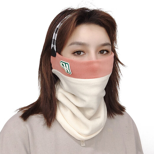 美伦玫冬季脖套女双层加厚保暖奥利绒户外时尚男女渐变套头围脖 3891宝蓝色 均码