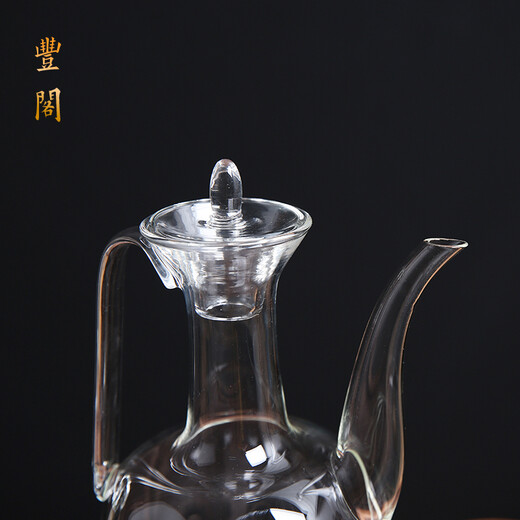Fengge glass red wine and white wine pot wine divider imitation song melon edge pot Internet celebrity imperial concubine pot glass pot high temperature resistant teapot creative wine pot antique kettle imitation song glass pot