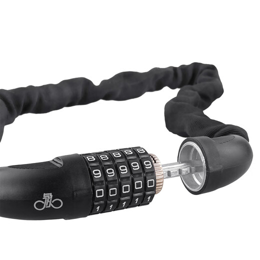 Permanent bicycle lock, helmet lock chain, mountain bike road bike universal anti-shear anti-theft lock chain lock chain password lock