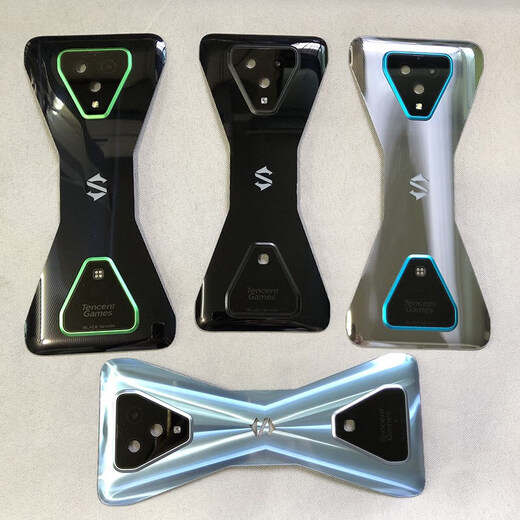 Suitable for Xiaomi 3 3Pro 3S back cover glass camera lens original back cover mobile phone case Black Shark 3 back cover lightning black belt upper and lower lens with glue