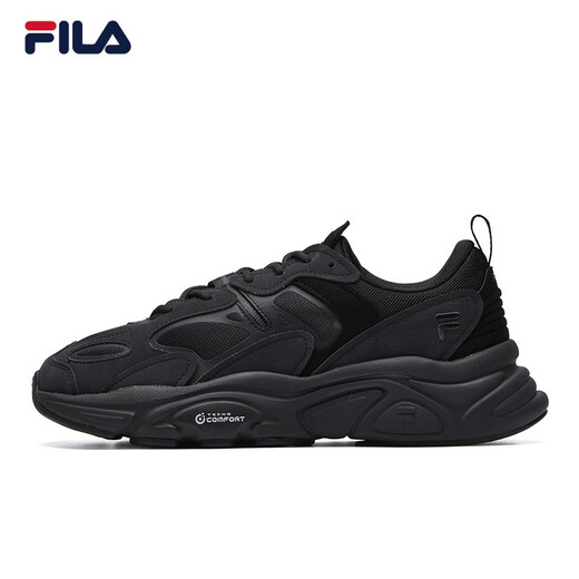 FILA men's shoes dad shoes Mars shoes retro running shoes autumn fashion casual sports shoes black-BK (second generation) 42