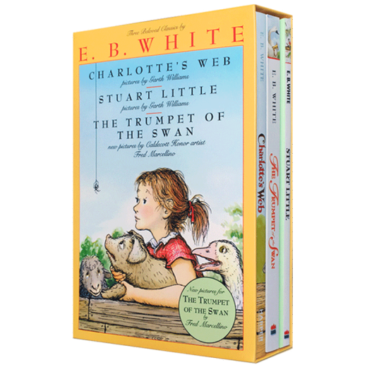 英文原版 夏洛的网 Charlotte's Web 夏洛特的网 EB怀特童书三部曲 蓝思阅读指数680L