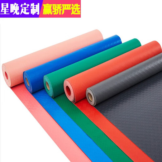 Xingwan beef tendon PVC rubber waterproof floor mat wear-resistant plastic factory workshop corridor aisle floor rubber kitchen and bathroom anti-slip Oxford gray herringbone 1.2 meters wide 1 long meter price