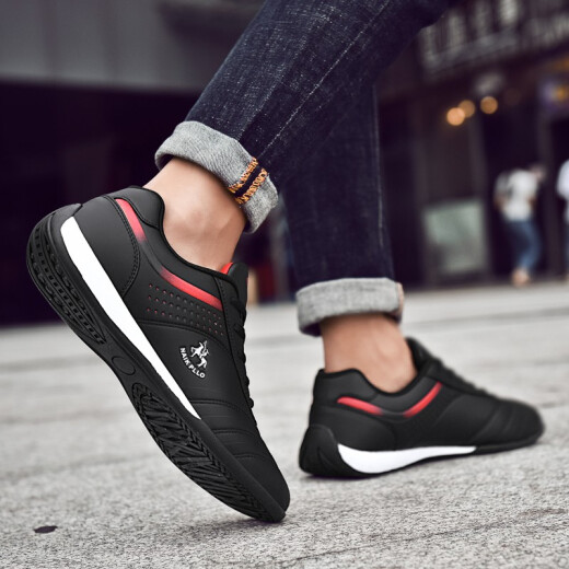 Naikpllo (Naikpllo) Herrenschuhe atmungsbezogene lässige Schuhe Männer laufen Sportschuhe Männer Reiseschuhe tragen resistente Schuhe Herren Non-Schlupfschuhe Männer schwarze A695 42
