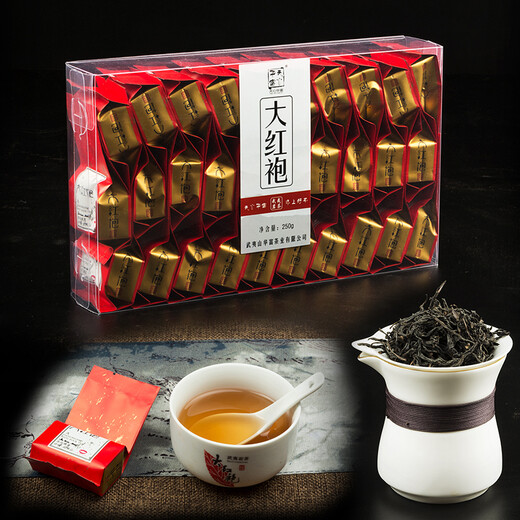 Tianxin Huafu Authentische Wuyi -Rock -Tee -Kombination 1000g Dahongpao + Narziss + Zimt + Qilan Tee Strong Aroma Oolong Tee vier Kombinationen 1000g