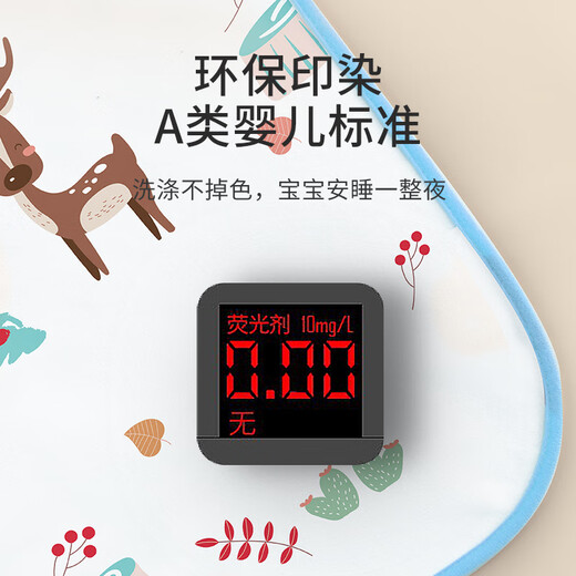 Tongkui diaper pad baby large washable waterproof sheet extra large breathable baby care pad aunt blue deer 150*200