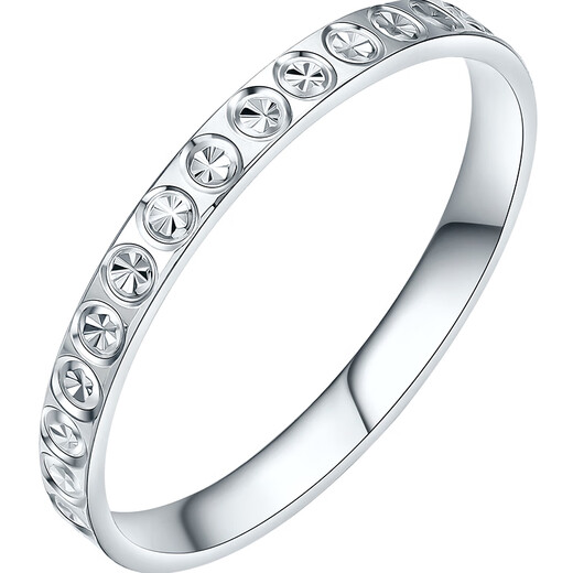 Liuguifu Jewelry Platinum Ring Xiao Yuanyuan PT950 Platinum Ring Female PT0100109 11# 2.20g