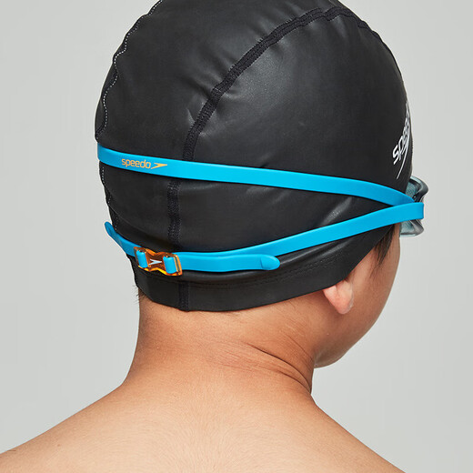 速比涛（Speedo）HYDROPULSE儿童泳镜高清防雾游泳装备男女童通用 蓝色/烟色