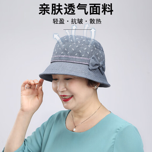 中年妈妈帽子女士春秋季中老年人户外老太太薄款布帽奶奶礼帽 卡其色 均码