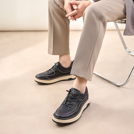 Zapatos de altura de Gao GE GE GEA Chopes casuales retro para hombres String and Autumn Nuevos zapatos de cuero genuino para hombres invisibles zapatos de trabajo para mejorar la altura 5.5cm 0834912-2xa 39 (245 mm)