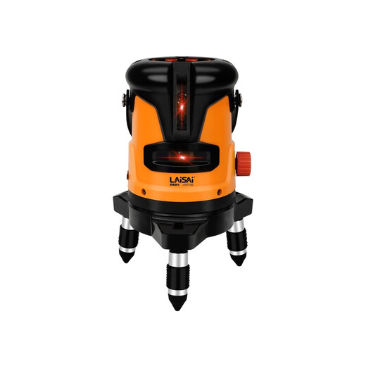 Laise laser level indoor and outdoor red light 6860 high-precision strong light high-bright thin wire 2 wire 5 wire infrared marking instrument Red light 686 host double electric [hot-selling 5 wires]