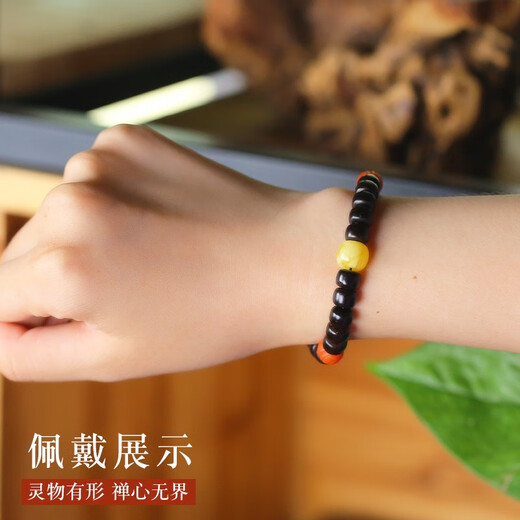 Lv Nong Jewelry Russian beeswax old-style barrel beads bracelet spacer beads diamond star and moon diy beads diameter 12 * height about 11mm / single