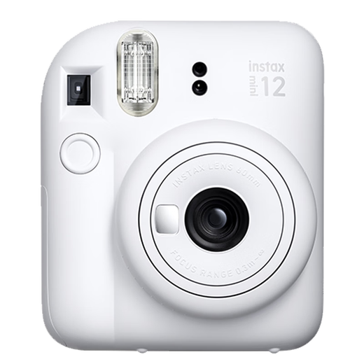 Fujifilm instax mini12 Imaging Flower Studio one-time imaging instant camera mini11 upgraded version one-click point-and-shoot camera Valentine's Day birthday gift for girlfriend Jasmine white official standard gift box