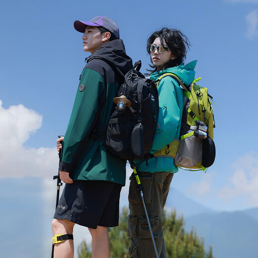 Yookdd (yookdd) outdoor lightweight mountaineering bag men's travel hiking mountain climbing equipment backpack women's large capacity travel backpack mountaineering bag dark night black