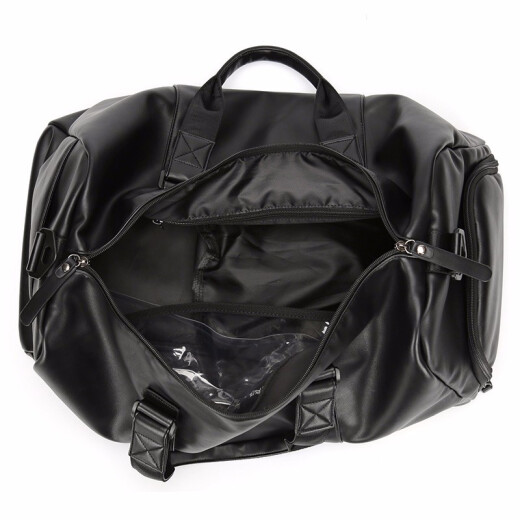 Likros fitness bag men's wet and dry separation business men's sports large-capacity short-distance travel bag business trip portable luggage bag black