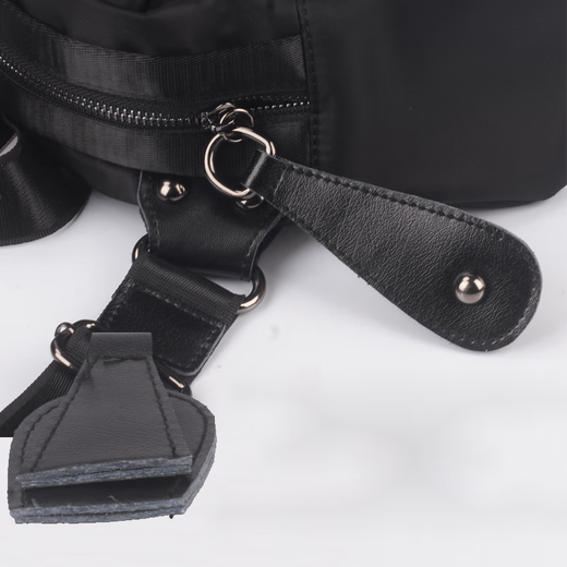 Coole Kängaroo Brand -Tasche Frauen 2025 neuer koreanischer Stil Trendy Internet Celebrity Shell Bag Oxford Stoff Frauen Crossbody Bag Leinwand vielseitige einzelne schulter schwarz große Größe