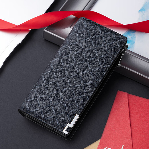 Williampolo Kaiser Paul Wallet Herren Long Mode Marke Light Marke 2023 Neue Brieftasche Kupplungsbrieftasche Schwarz - Abnehmbares zerlegtes Armband
