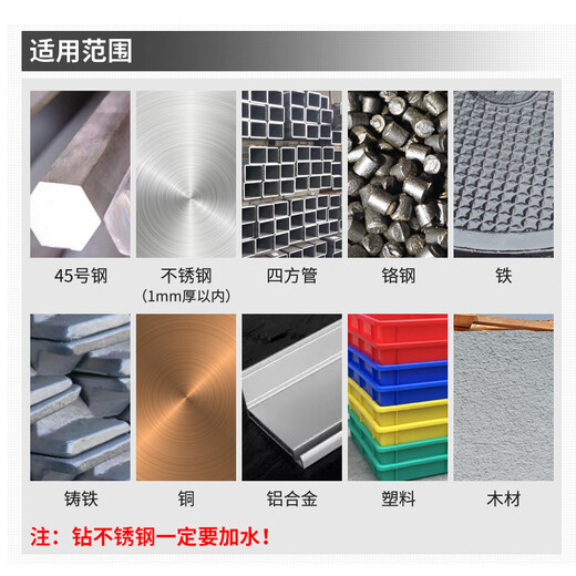 Zhongshou Small Handle Twist Drill Bit Collection High Hardness Hand Electric Drill for Iron Drilling Stainless Steel Woodworking Shrinking Handle and Other Handle Turn Head 16mm Twist Drill (Handle Thickness 10mm)