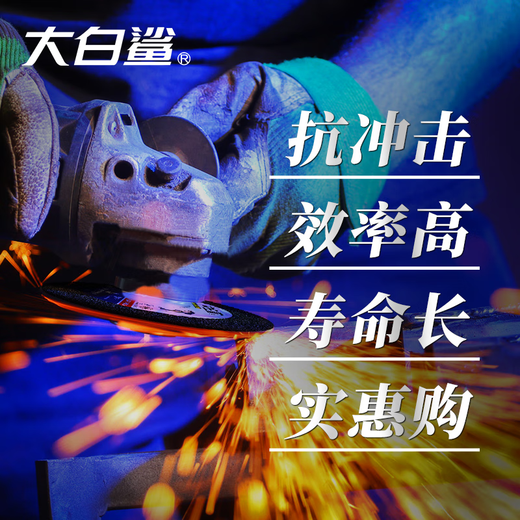 BIGWHITESHARK cutting disc grinding disc 100*2.5mm thick cutting and grinding dual-purpose grinding wheel disc metal polishing angle grinder grinding wheel disc
