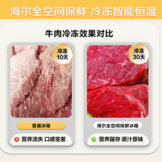 海尔（Haier）冰箱顶配659升家用双开门十字四开门全空间保鲜一级能效风冷无霜超大容量双变频节能电冰箱国补20% 全空间保鲜科技+彩晶钢化面板+EPP超净系统