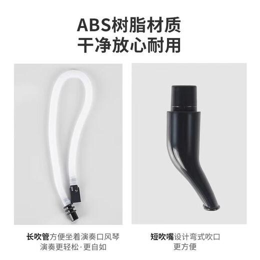 Qimei [Free lettering] Qimei DHS Oral Organ 37 Key Classroom Teaching for Beginners Musical Instruments for Primary and Secondary School Students Qimei Blowing Tube Set