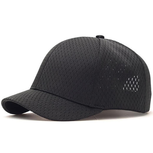 
Short brim hat men's summer thin breathable mesh hat fashionable short brim baseball cap women's baseball cap black adjustable