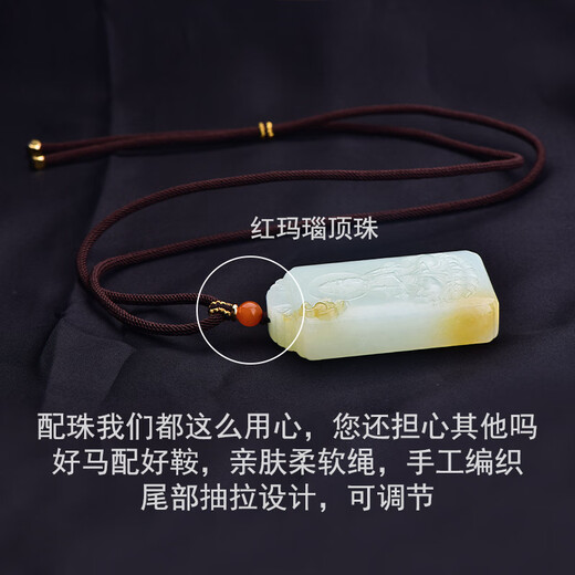 千载一玉【收藏孤品】和田玉观音吊坠 男士糖羊脂白玉观音菩萨玉石挂件 款二QZM7170i
