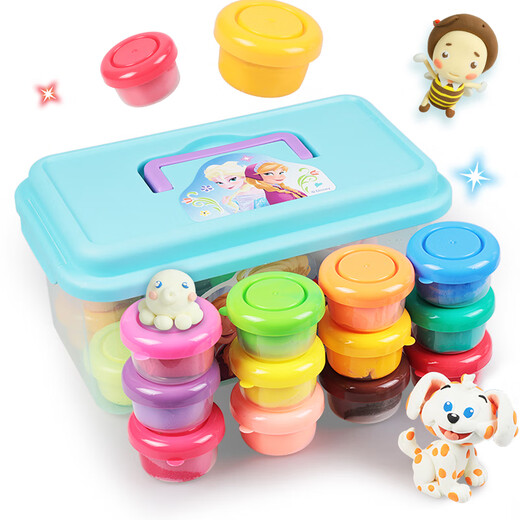[70% neu] Disney (Disney) Leichttonfarbene Schlammspielzeug gefrorene Prinzessin Kinder-DIY-handgefertigte Gummi-Gummi-Dreambox Ultra Light Clay Girl Toy DS-2702