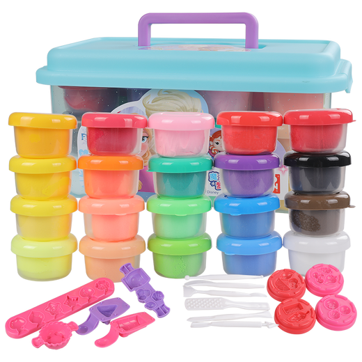 [70% neu] Disney (Disney) Leichttonfarbene Schlammspielzeug gefrorene Prinzessin Kinder-DIY-handgefertigte Gummi-Gummi-Dreambox Ultra Light Clay Girl Toy DS-2702