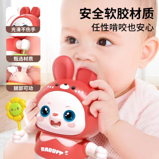Guanchao children's head-up training baby toy 0-1 years old electric dancing and singing bunny teether birthday gift