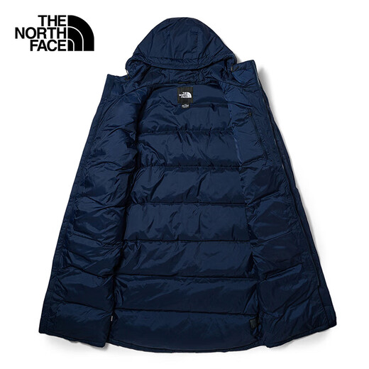 The North Face North Down Jacket Men's and Women's Outdoor 550 Puff Mid-Length Down Jacket 81P7 8K2/Blue XL