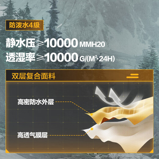 Jingjing Tokyo-made jacket men's hooded jacket women's autumn outdoor sports cycling hiking and mountaineering clothes pine forest green M