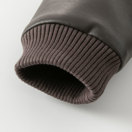 DAVE&BELLA boys' winter jacket plus velvet children's outerwear motorcycle style baby boy cotton jacket new children's clothing children's top jacket brown ready stock 120 cm (recommended height 110-120cm)