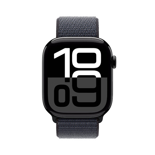 Apple/苹果 Watch Series 10 智能手表GPS款46毫米亮黑色铝金属表壳浓墨色回环式运动表带MX283CH/B