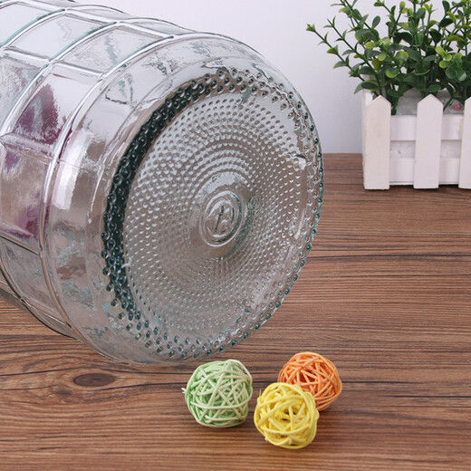 Extreme space glass jar, wine bottle, wine container, sealed jar, pickle jar, kimchi jar, liquor container, wine jar 10 Jin Jin equals 0.5 kg