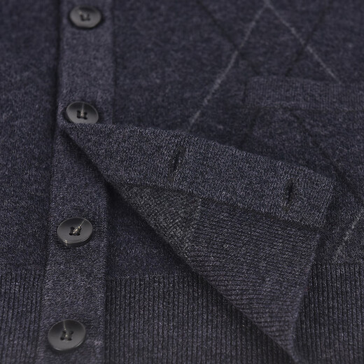 Soul Wake Ordo Cashmere Family d'âge moyen et cardigan tricoté âgé pour le 100 à manches longues pour hommes à manches longues pour le costume de père automne et chameau d'hiver M recommandé 90-105 Jin [Jin est égal à 0,5 kg]