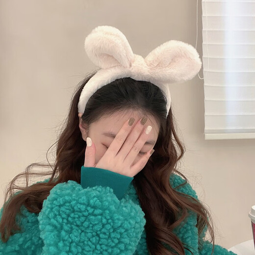 Xiang Wan headband, plush bunny ear headband, women's face wash headband, hairpin, headband, high skull, cute hairband, headband