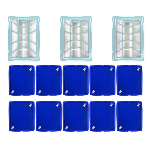 Jingbo Jingxi passt sich an Philips Vakuumreiniger -Filterelement -Zubehör FC9728/FC9732/FC9735 Filternetzfilter Baumwolle 1 Frontfilterelement + 1 Heckfilterelement