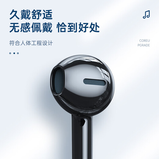 Wise Nation 3-meter extension cable computer headset wired in-ear with microphone two-in-one desktop notebook game headset e-sports live broadcast double-hole plug round head special