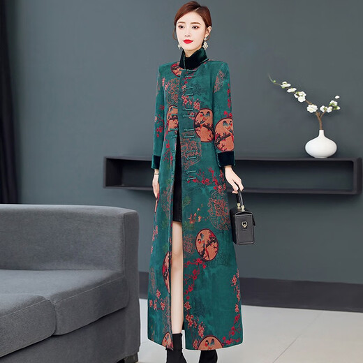 Dainaya Cheongsam Women's 2024 Automne et hiver Nouveau style chinois Amélioration quotidienne rétro Hanfu Veste de mi-longueur pour femmes 2677 style 2xl