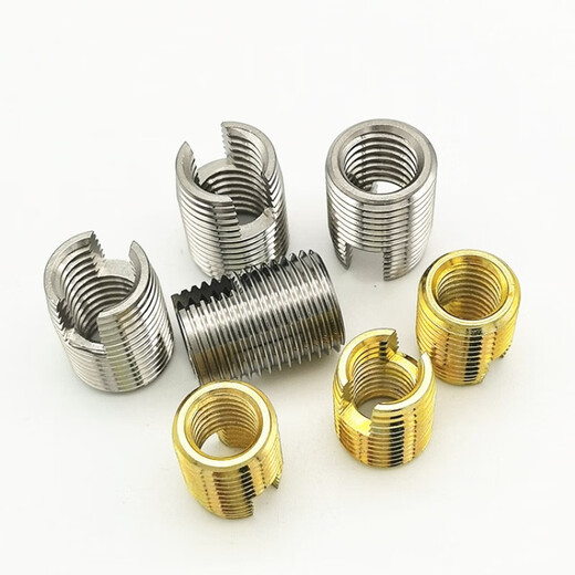 Cypress type 302 stainless steel self-tapping screw sleeve slotted self-tapping sleeve threaded bushing repair protective sleeve M3M4M5 self-tapping tool M8--M12 (remarks model