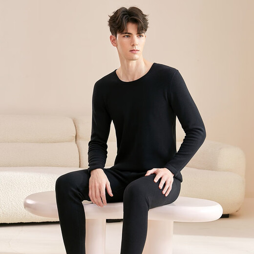 Fenton Men's Thermal Underwear Giant Thick Locking Warmth Autumn and Winter New Slim Fit Bottoming Thermal Underwear Set