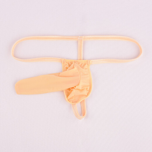 Men's Sexy Underwear Ultra-Thin Transparent Ice Ribbon T-Pants Men's T-Pants Men's See-through Sexy Underwear Black One Size Cover Closed Mouth