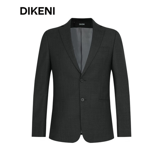 Dikeni [100% en laine] Nouveau automne à la veste d'affaires facile à maintenir de haute qualité pour le charbon de bois profond gris 165 / 88a
