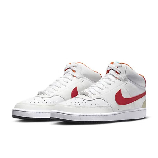 Nike (Nike) [Spot] Nike Court Mid Classic Retro Vielseitige Casual Trendy Shoes CD5466-101 FD9926-161 White und Red 40.5