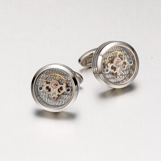 
KFLK high-end shirt cufflinks sleeve nails men's shirt business movement mechanical French cuff button nails metal Cfflinks F885 gold
