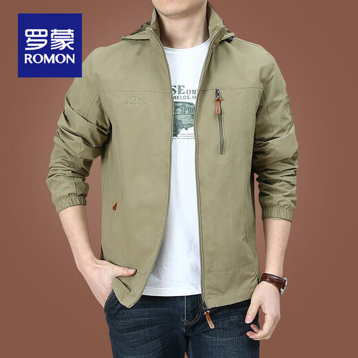 Romon Outdoor Jacke Herrenjacke Herbst Winter im Mittelalter im mittleren Alter Herbst-Top-Kleidung und Velvet Jacke Herren Frühling und Herbst Dicke 9898 Schwarzer Stil plus Samt M.